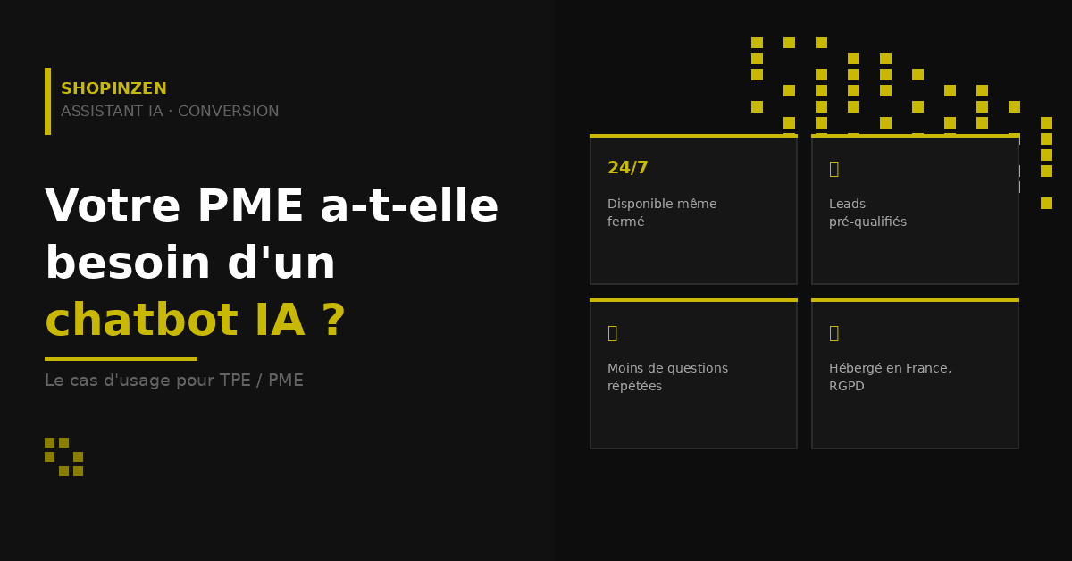 Votre PME a-t-elle besoin d&rsquo;un chatbot IA ?
