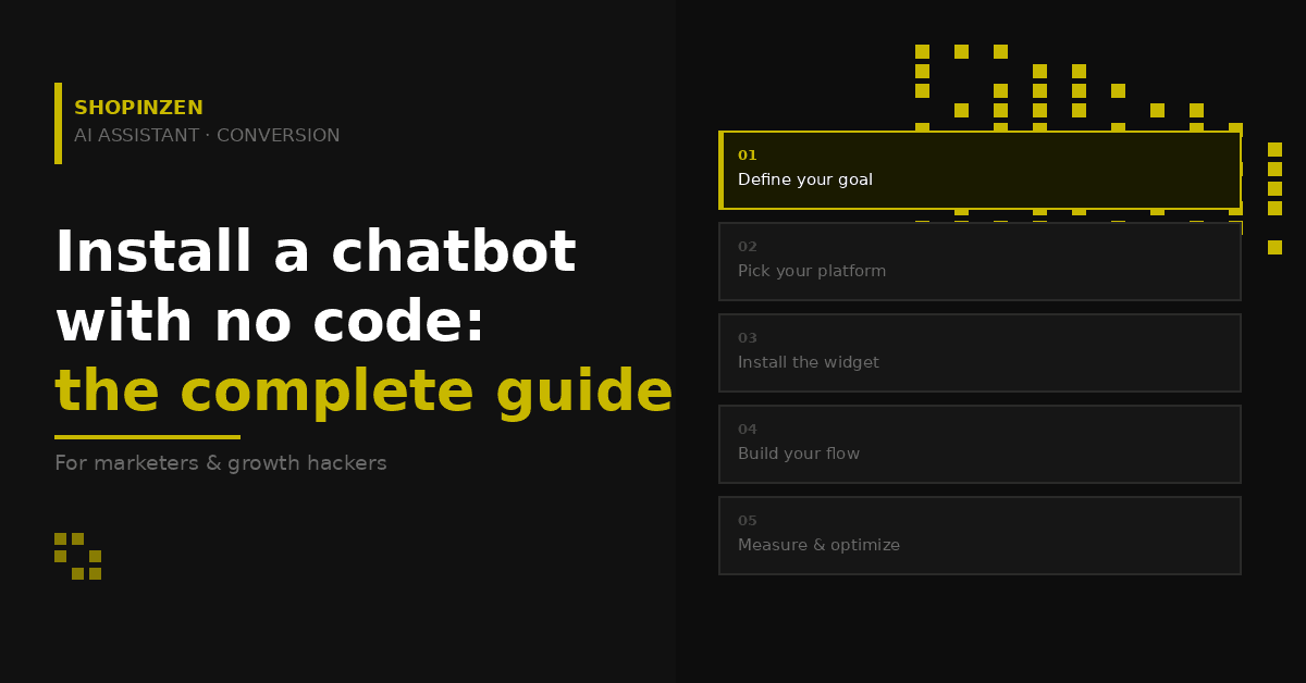 Install a chatbot with no code: the complete guide
